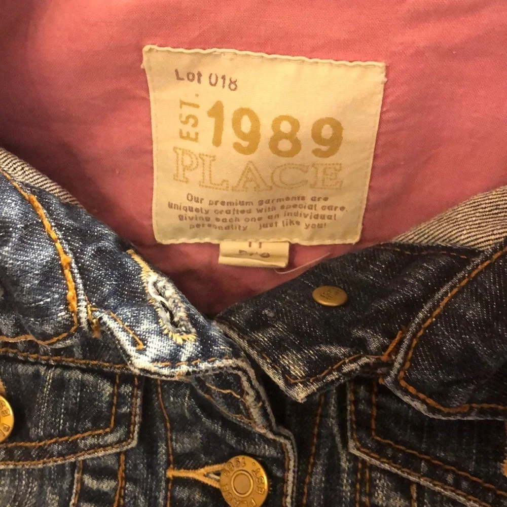 The children’s place Jean jacket size M7/8 GUC🌺